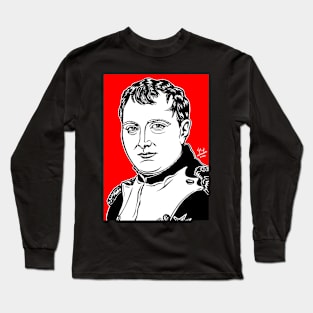 NAPOLEON ink and acrylic portrait Long Sleeve T-Shirt